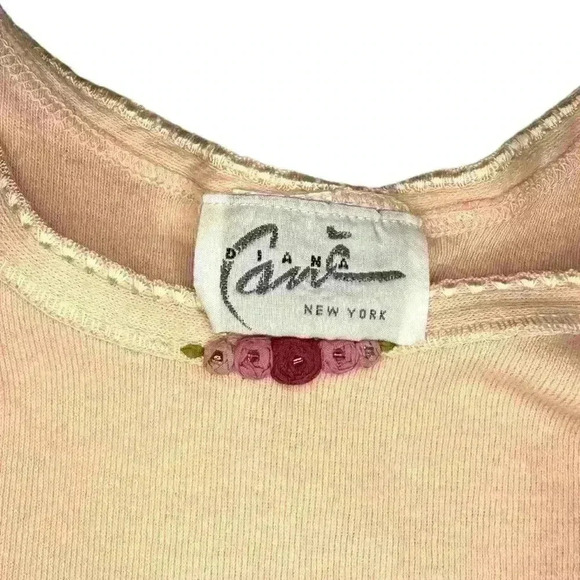 Cream Floral Baby Tank Vintage - Picture 3 of 5